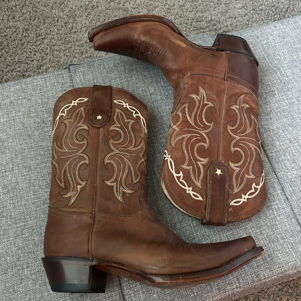 Tony Lama Brown Western Boots